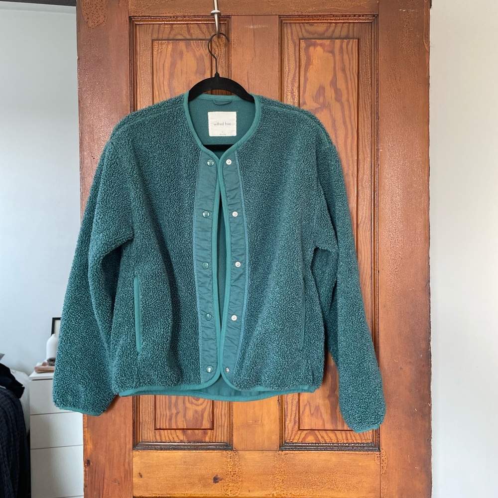 Aritzia Sherpa Liner Fleece Jacket - wilfred free - SZ S
